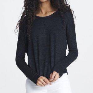 Heather Navy Rag & Bone Hudson long sleeve tee